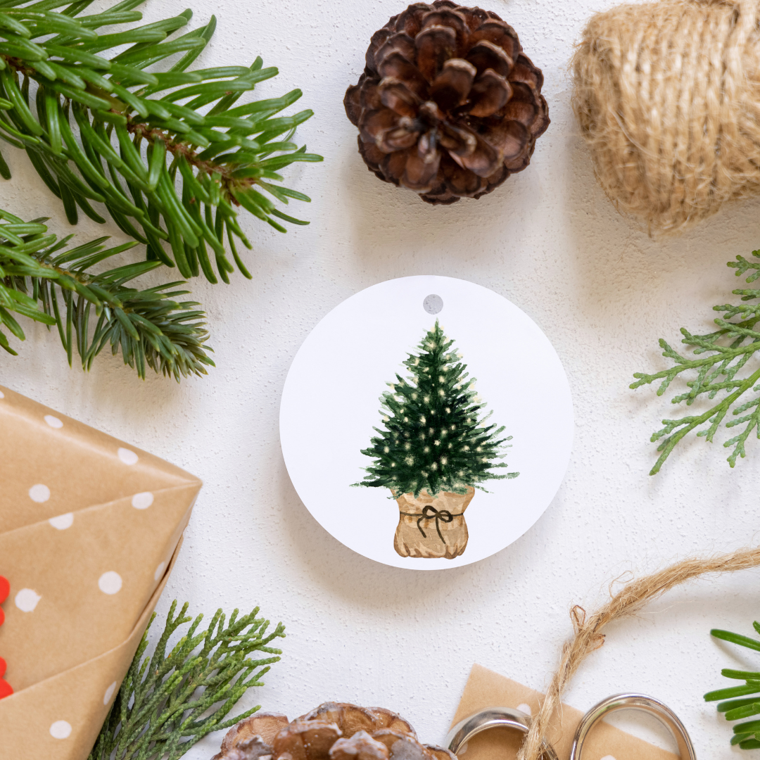 Holiday Tree Ceramic Ornament