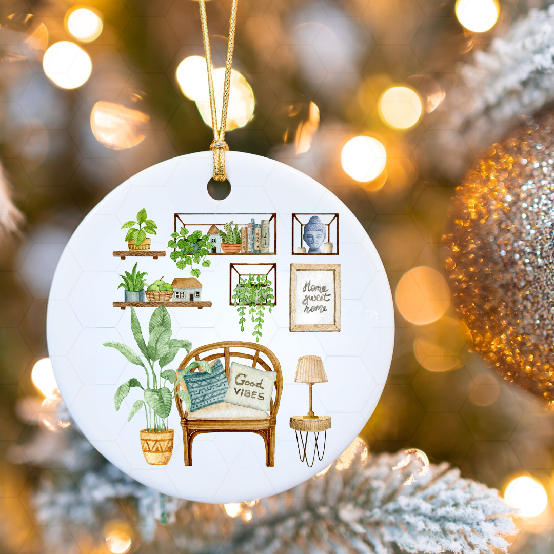 Cozy Home Ceramic Ornament