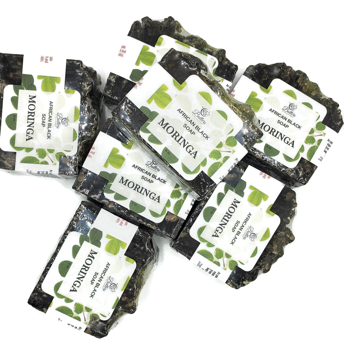 Moringa African Black Soap - The Leafy Branch