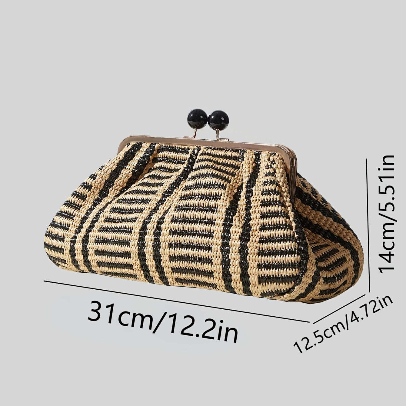 Claire Woven Clutch