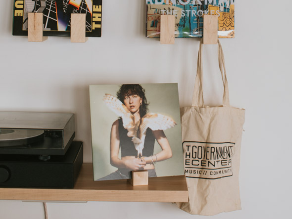 Tabletop Record Stand - The Leafy Branch