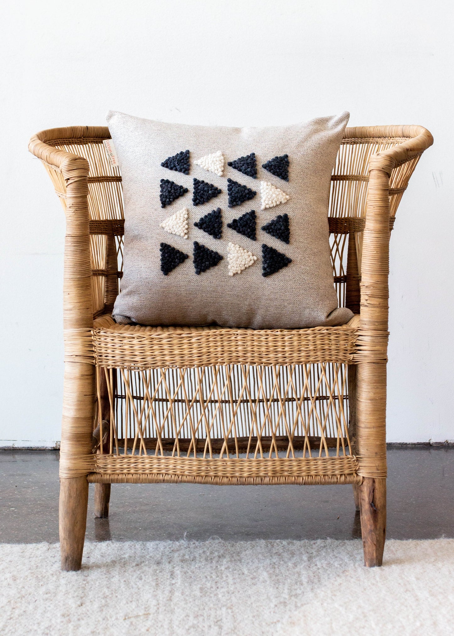 AfriScandi Harvest Wool + Cotton Throw Pillow - The Leafy Branch