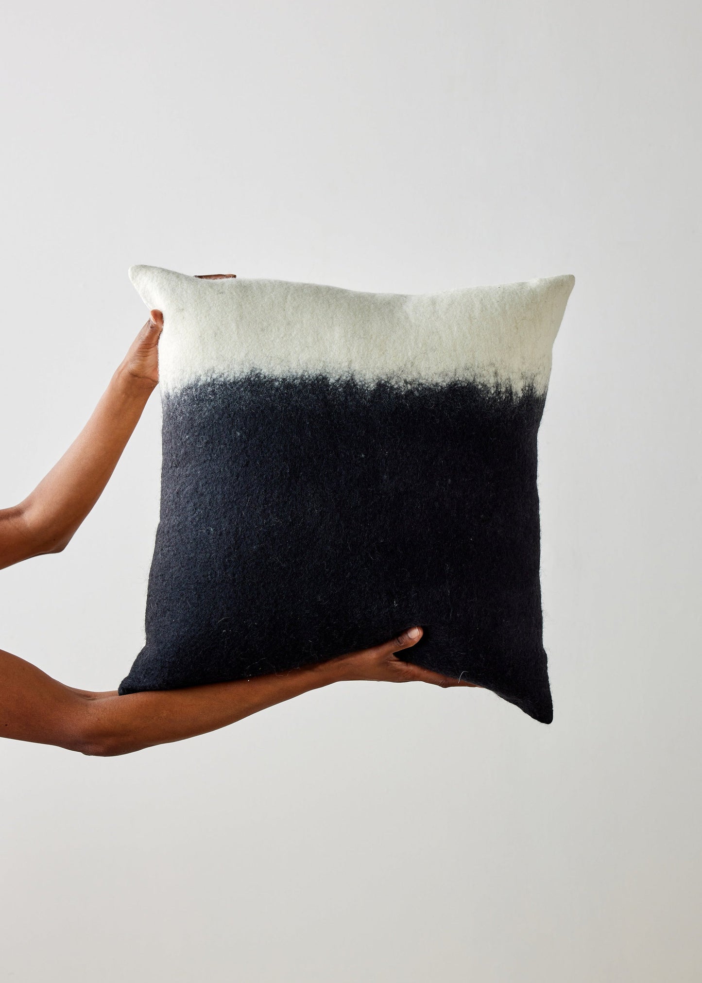 Eclipse Dip-Dyed Organic Wool Throw Pillow - The Leafy Branch