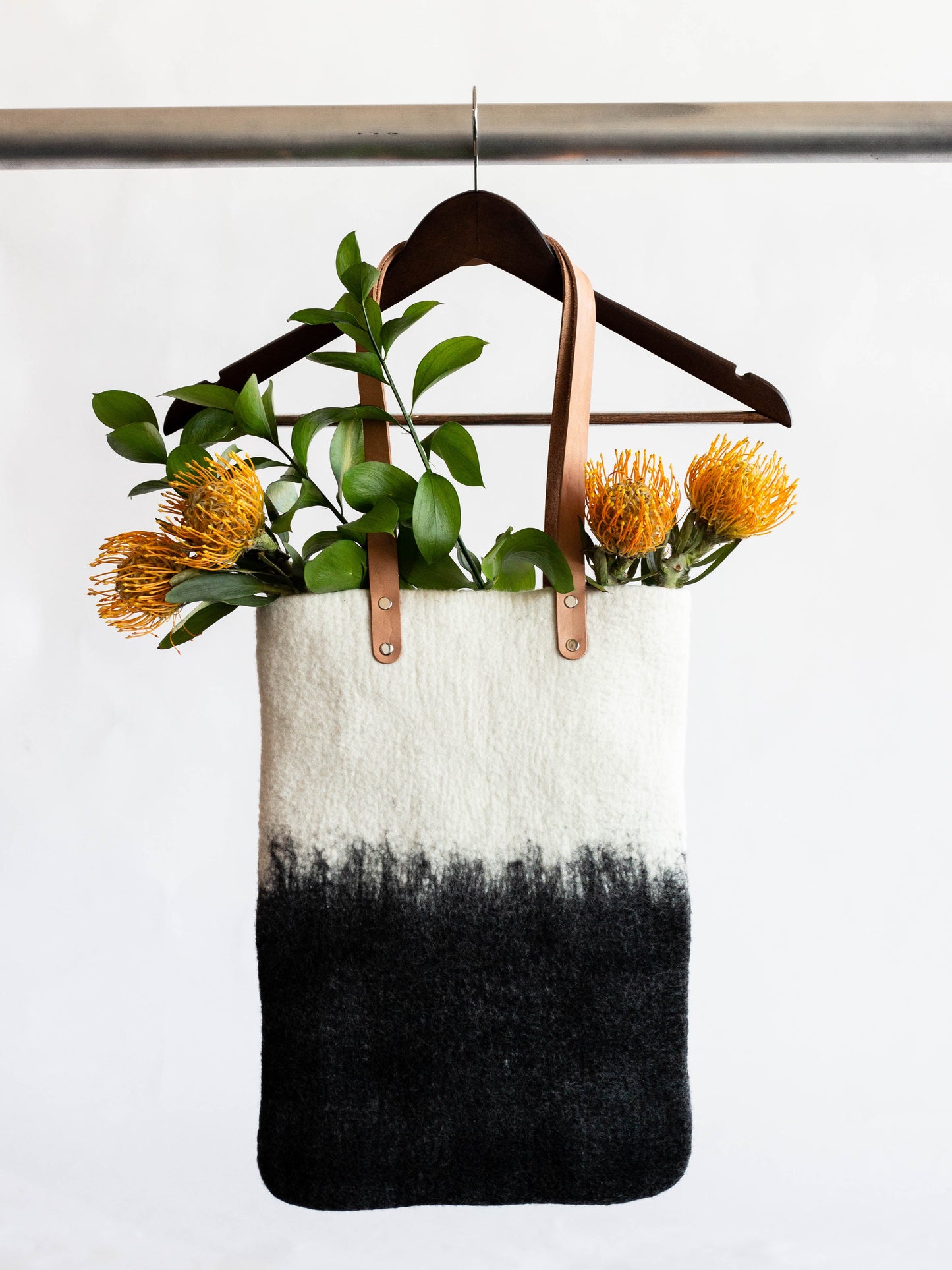 Eclipse Hand-Felted Wool Tote - The Leafy Branch