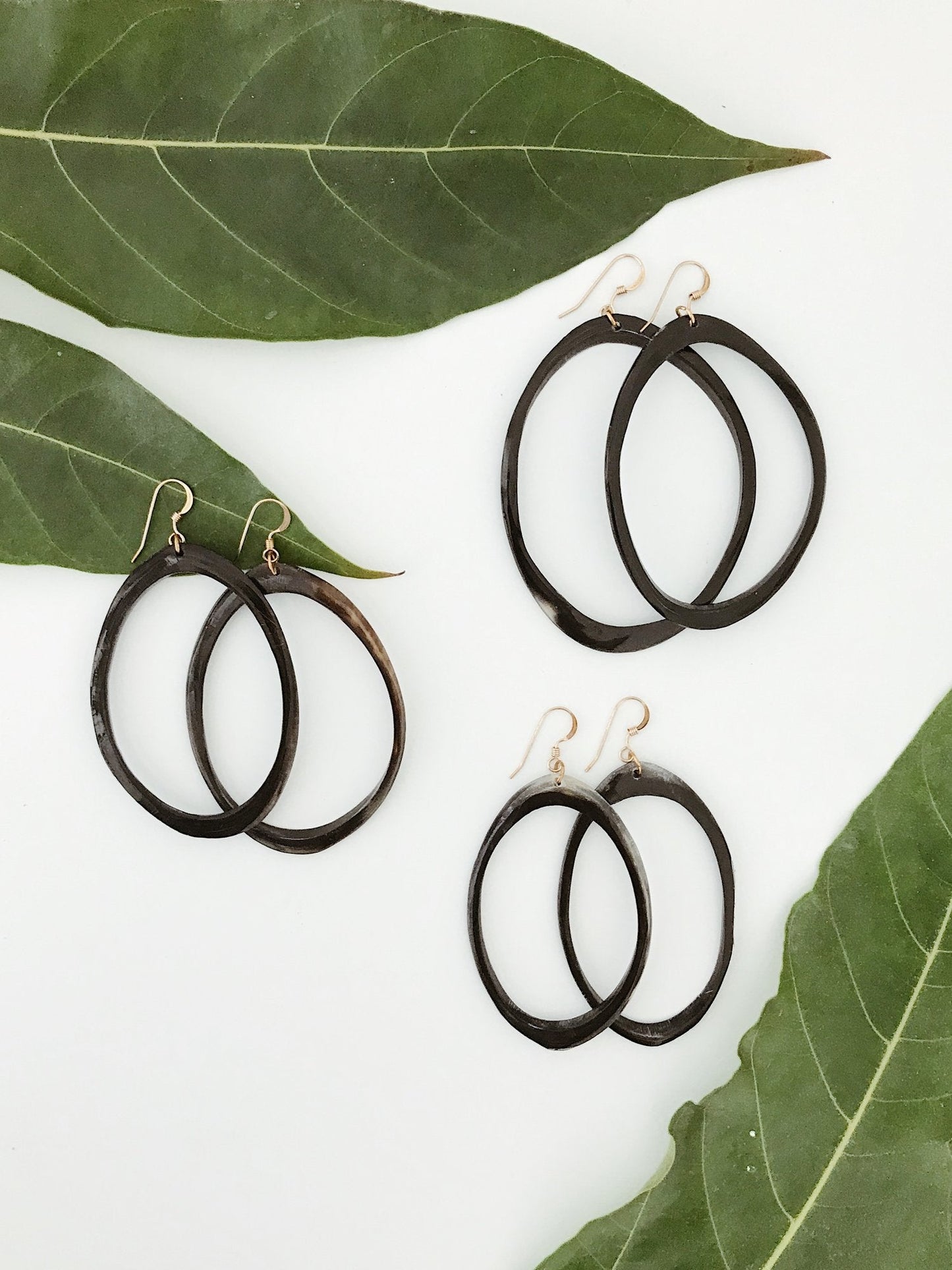 Horn Hoop Earring - The Leafy Branch