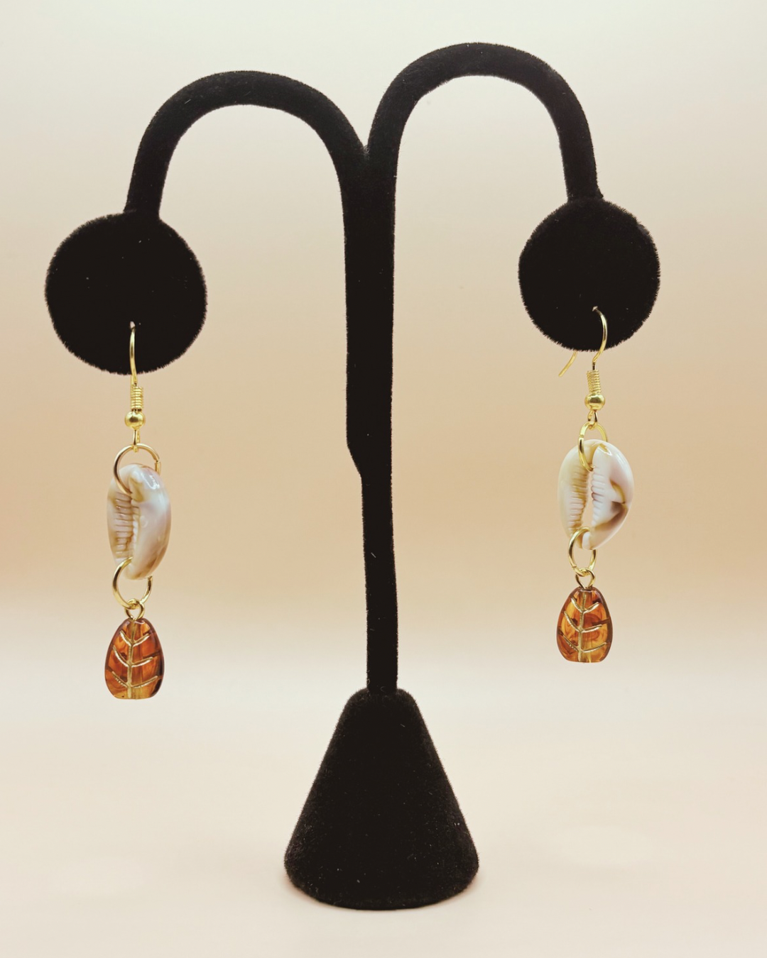 Cowrie Leaf Earrings