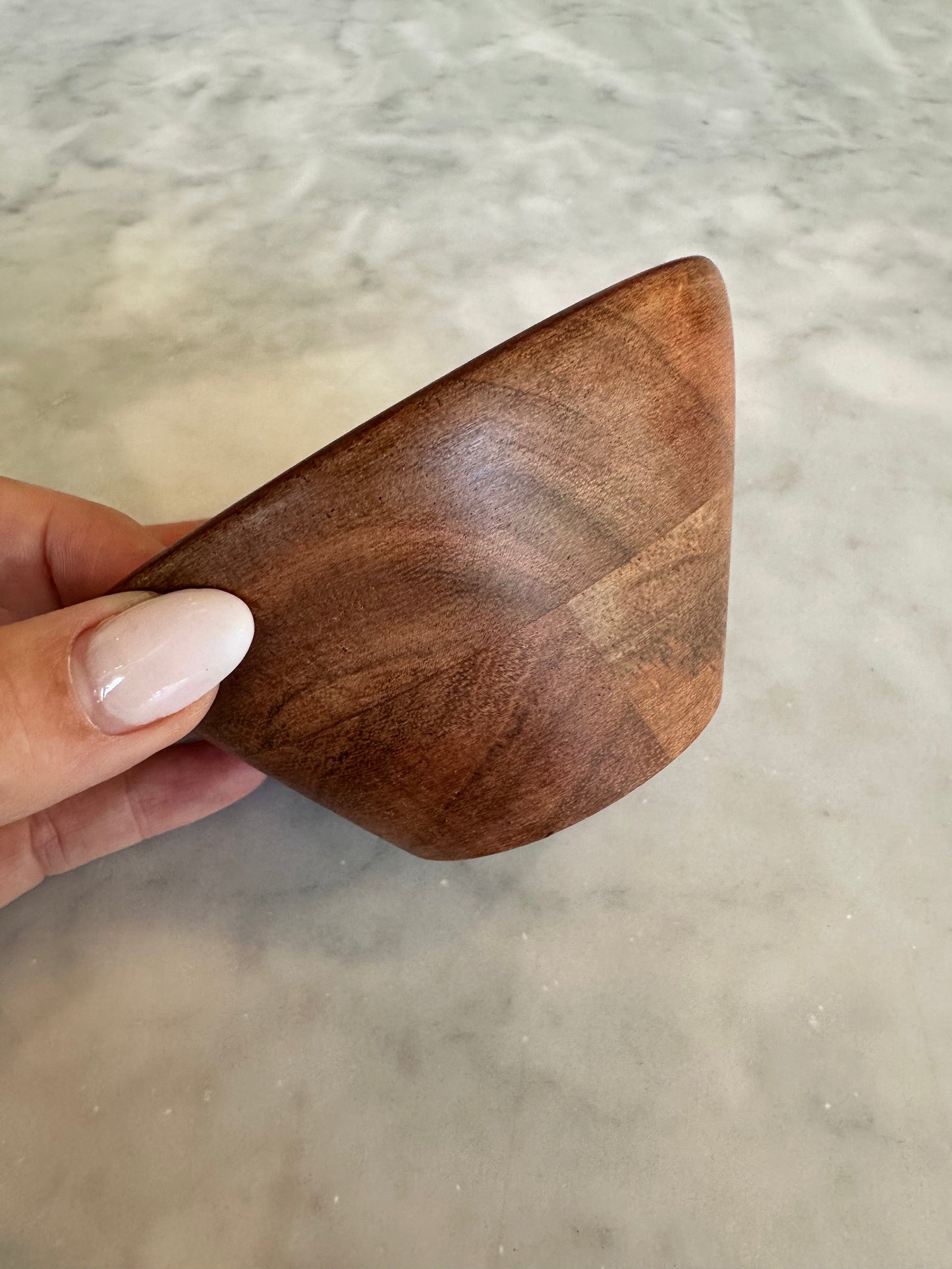 Teak Wood Small Serving Bowls - Set of 2 or 4 - The Leafy Branch