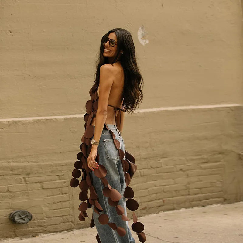 Bianca Backless Top - The Leafy Branch
