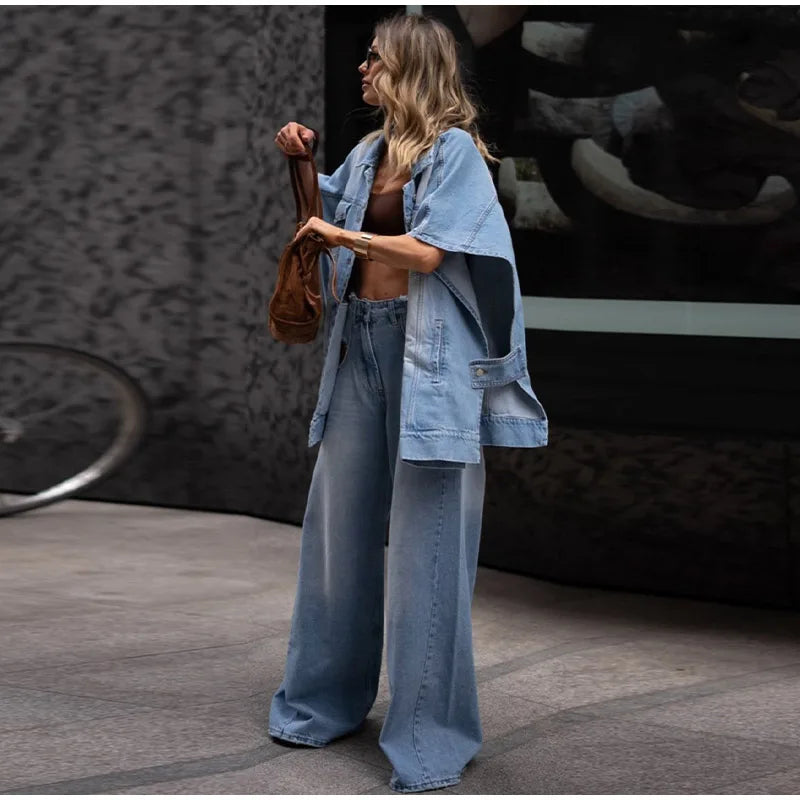 Susie Oversized Denim Set