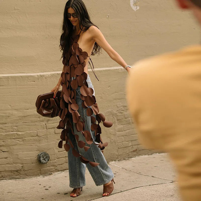 Bianca Backless Top - The Leafy Branch