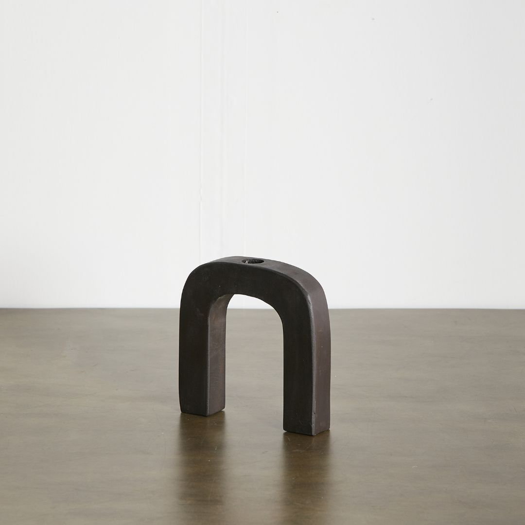 Arch Wooden Taper Candlestick Holder - The Leafy Branch