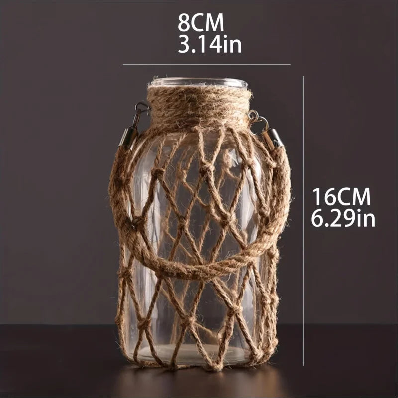 Boho Rattan Woven Vase - The Leafy Branch