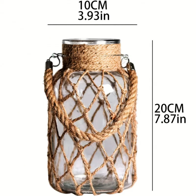 Boho Rattan Woven Vase - The Leafy Branch