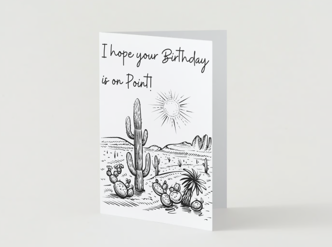 Birthday on Point Card