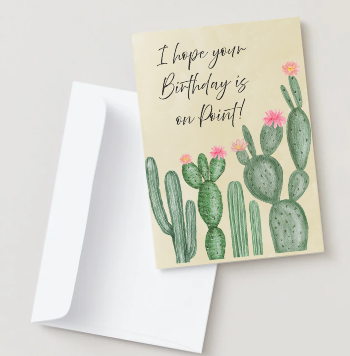 Birthday on Point Greeting Card