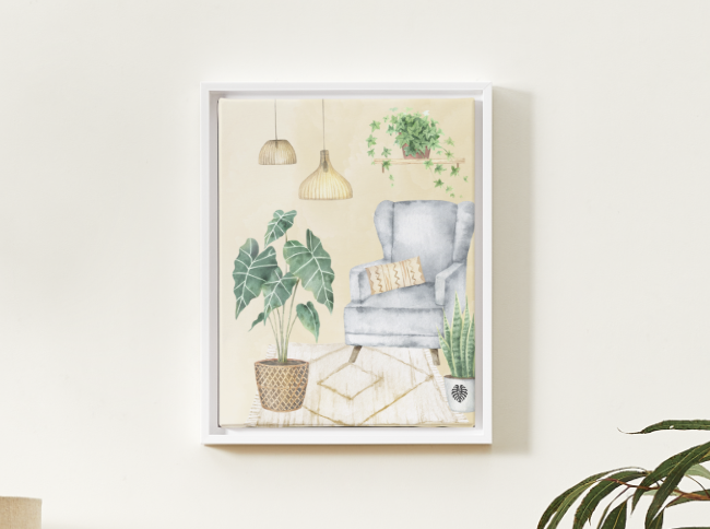 Alocasia at Home Art Print