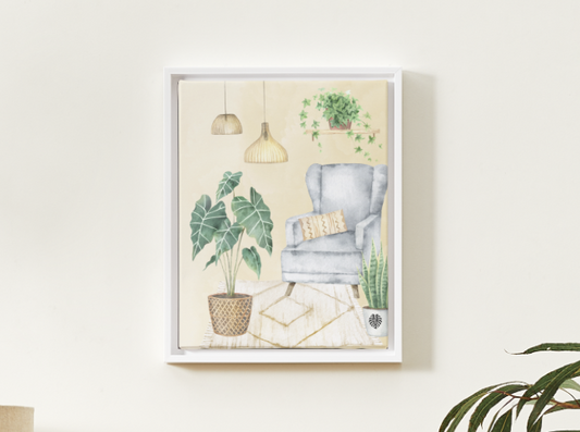 Alocasia at Home Art Print