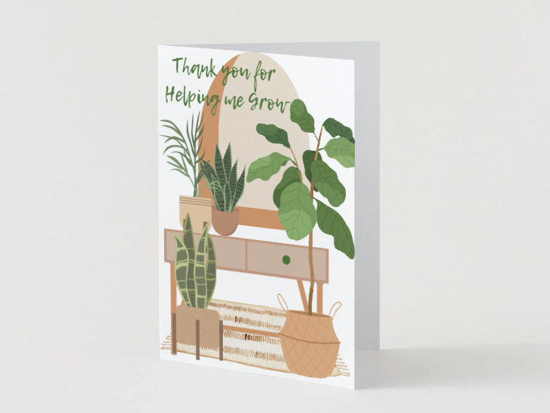Helping Me Grow Greeting Card
