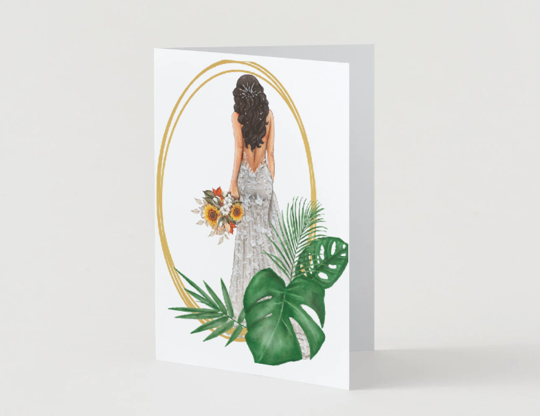 Beautiful Bride Greeting Card