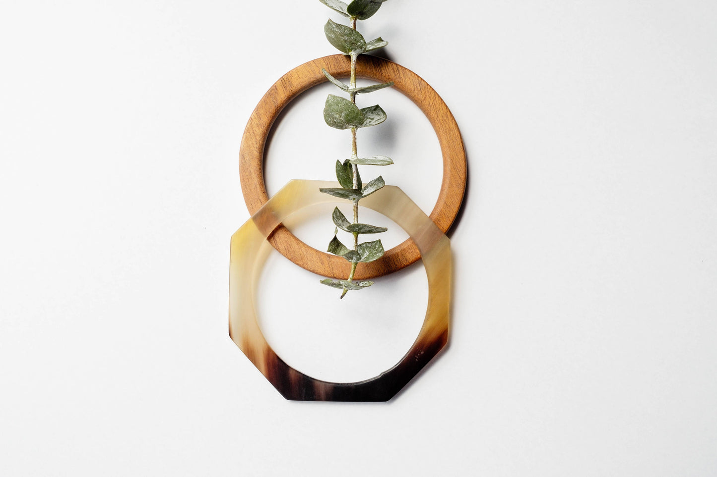 Wood and Horn Bracelet Set - The Leafy Branch