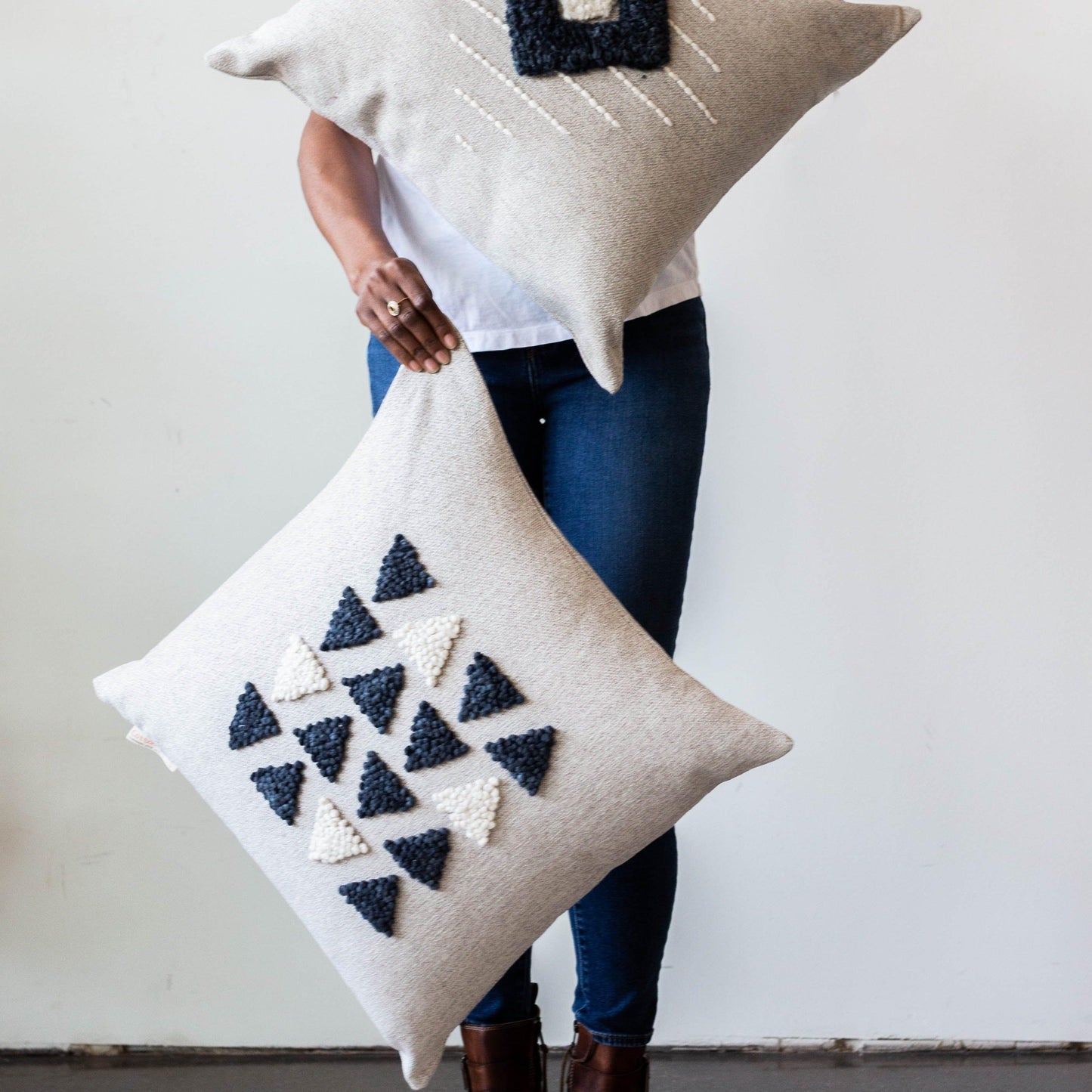 AfriScandi Harvest Wool + Cotton Throw Pillow - The Leafy Branch