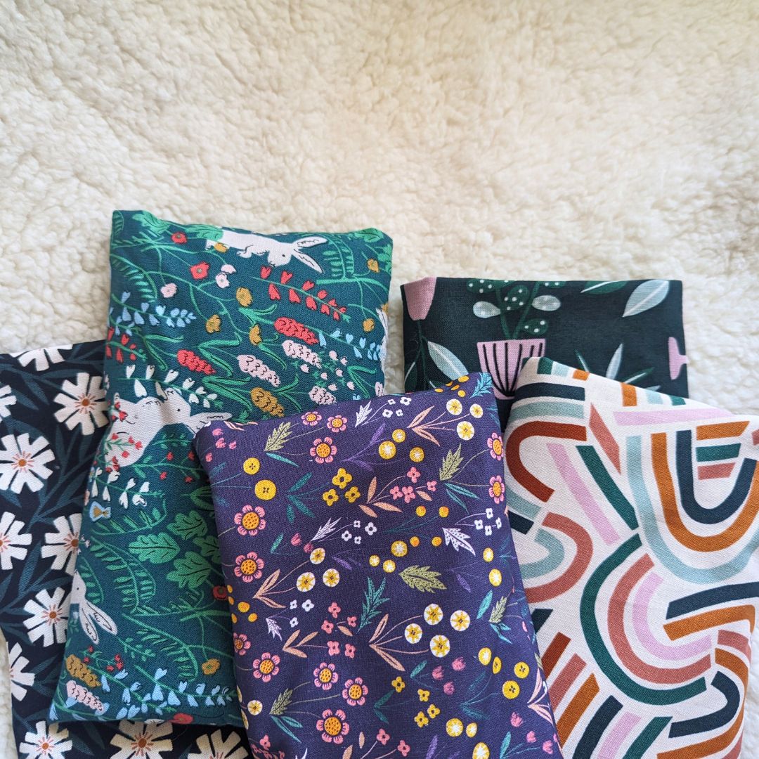 Wildflowers on Purple - Weighted Eye Pillow