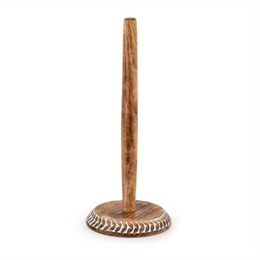 Mango Wood Paper Towel Holder - The Leafy Branch