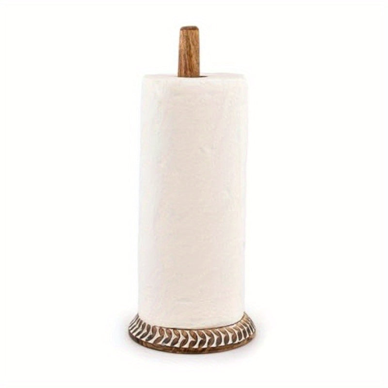Mango Wood Paper Towel Holder - The Leafy Branch