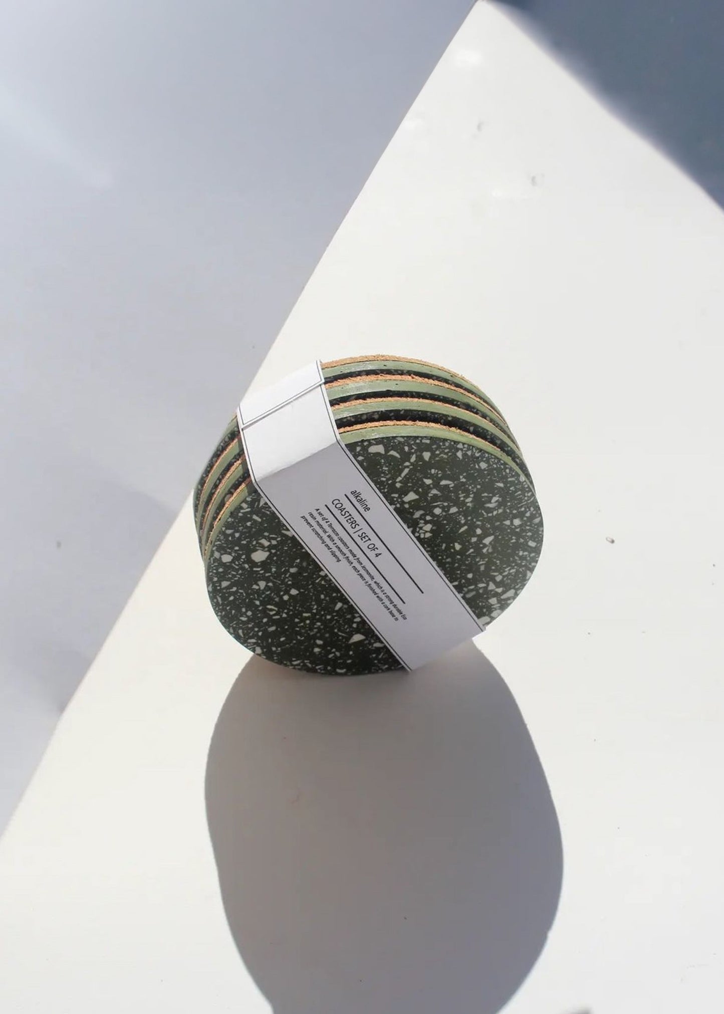 Olive Terrazzo Coasters - Set of 4 - The Leafy Branch