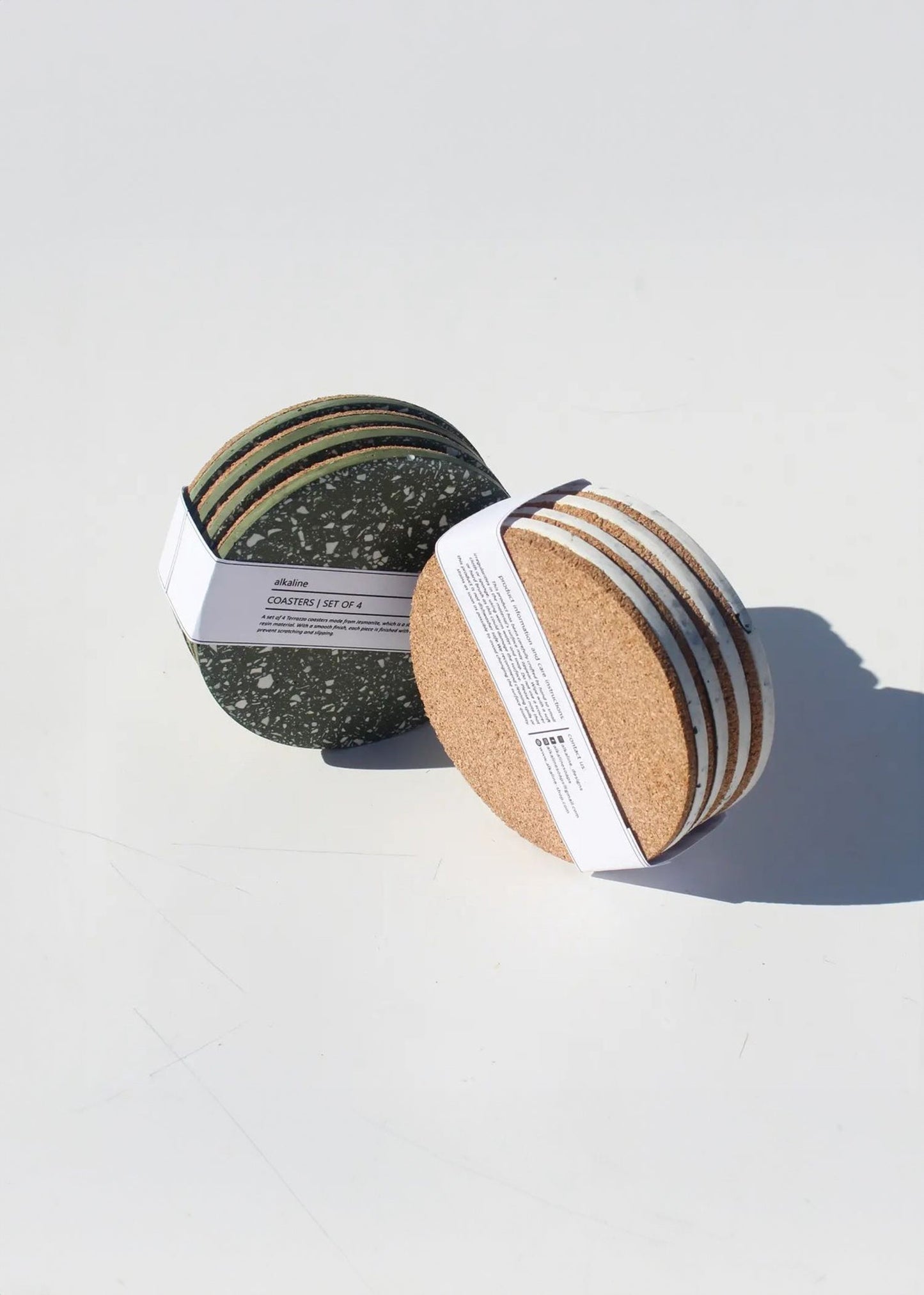 Olive Terrazzo Coasters - Set of 4 - The Leafy Branch