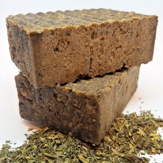 Peppermint African Black Soap - The Leafy Branch