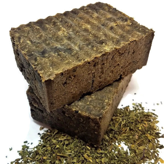 Peppermint African Black Soap - The Leafy Branch
