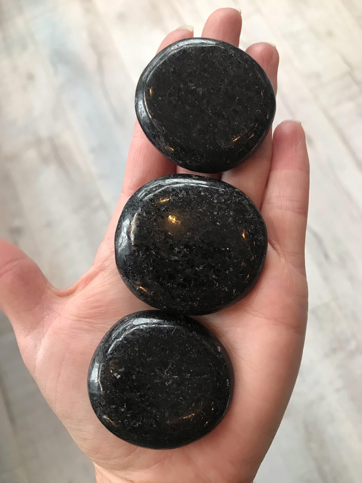 Nuummite Tumbled & Pocket Stones - The Leafy Branch