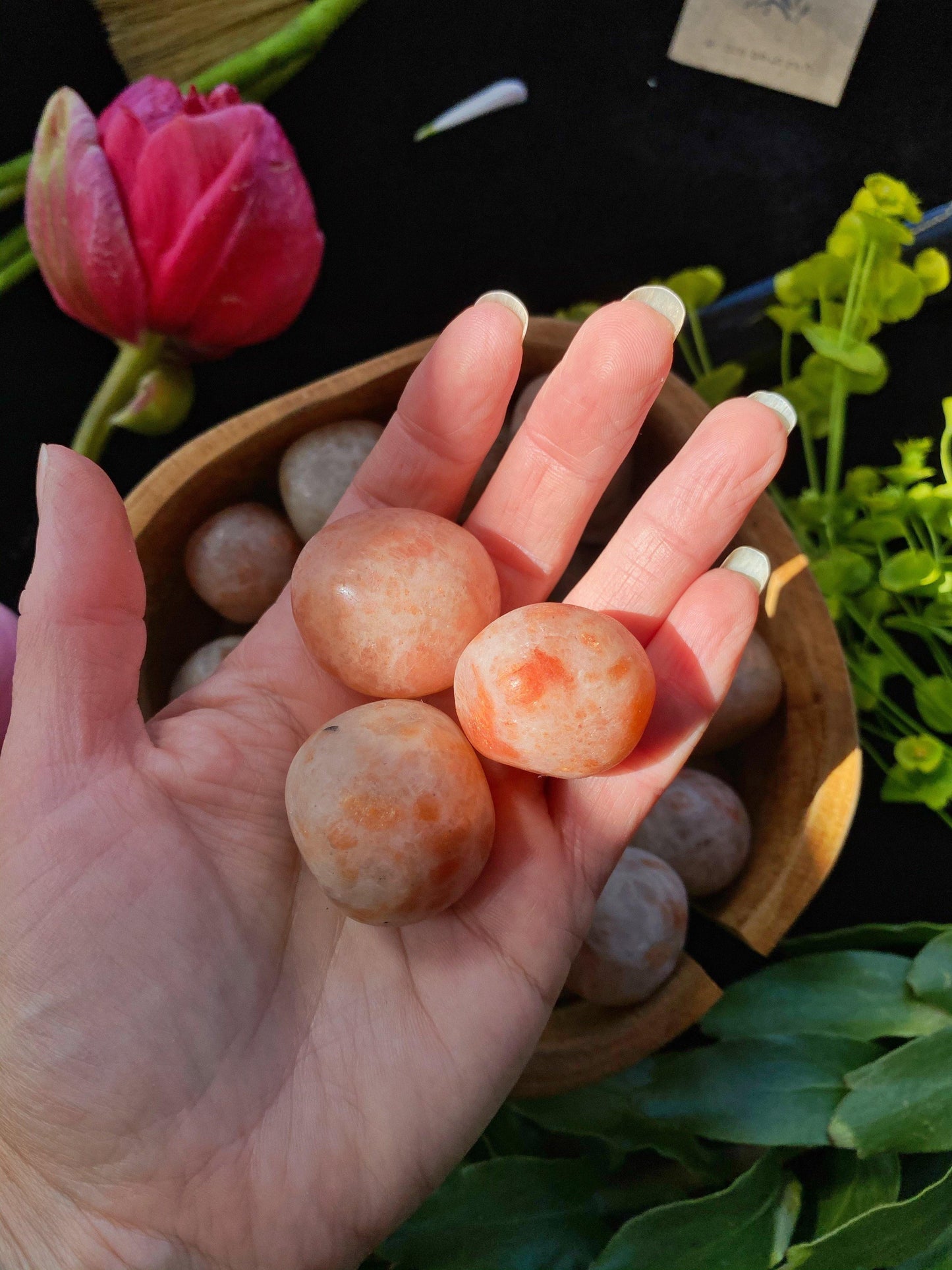 Sunstone - Tumbled - The Leafy Branch
