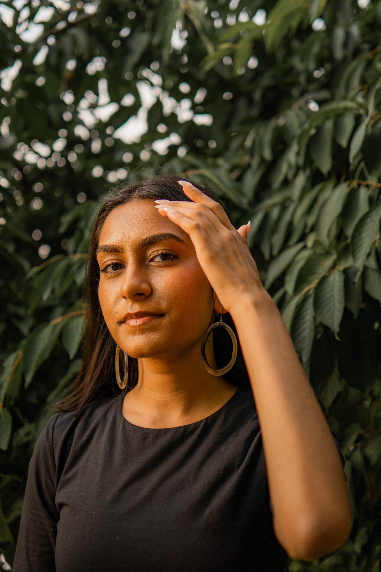 Horn Hoop Earring - The Leafy Branch