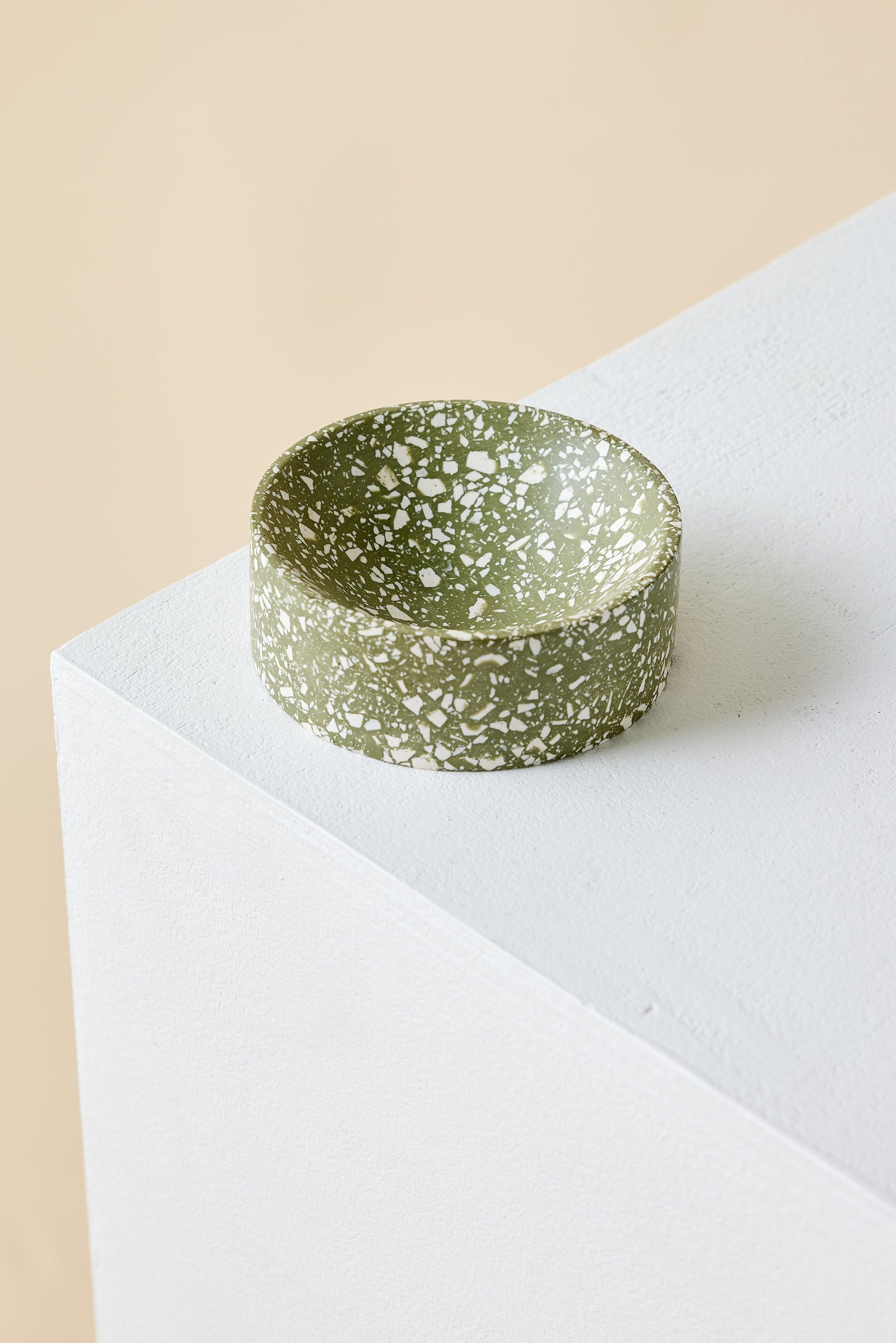 Olive Green Terrazzo Trinket Bowl - The Leafy Branch