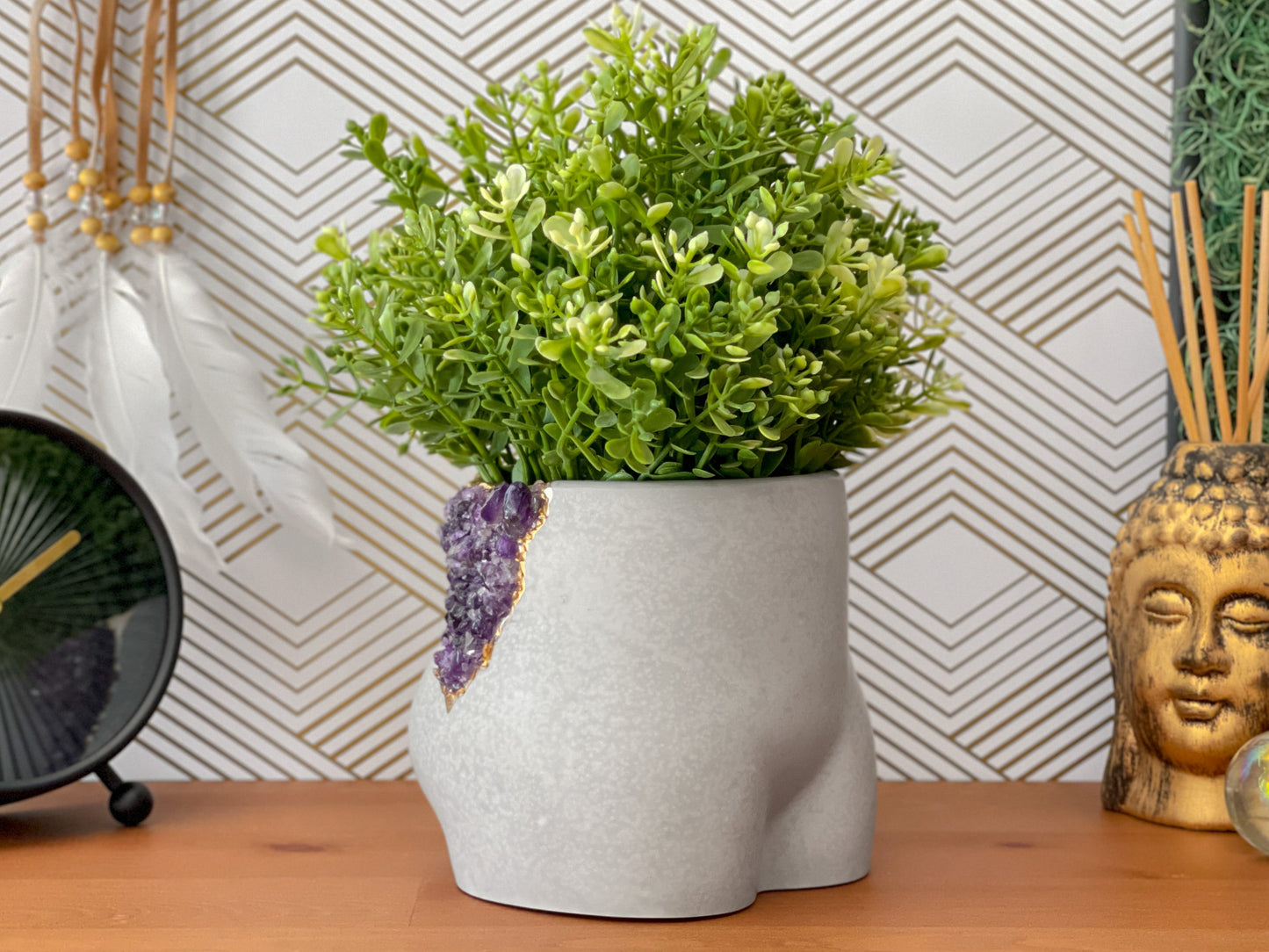 Amethyst Butt Planter - The Leafy Branch
