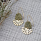 Aztec sun,  lightweight, solid brass, celestial dangle earrings