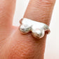 Breastful Bling, Silver boob ring, breast cancer awareness ring, Titty Trinket, Mammary Magic ring.