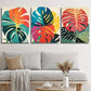 Vibrant Monstera Framed Art Trio - The Leafy Branch