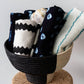 Pedestal Black and Natural Basket Bowl - The Leafy Branch