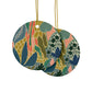 Vibrant Plants Ceramic Ornament