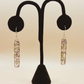 Pressed Flower Earrings- purple