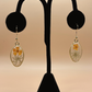 Pressed Flower Earrings- orange