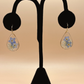 Pressed Flower Earrings- blue