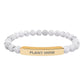 Plant Mom Natural Stone Bar Bracelet