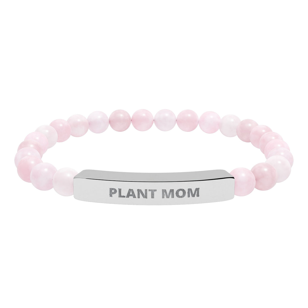 Plant Mom Natural Stone Bar Bracelet