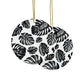 Monstera Leaf Ceramic Ornament