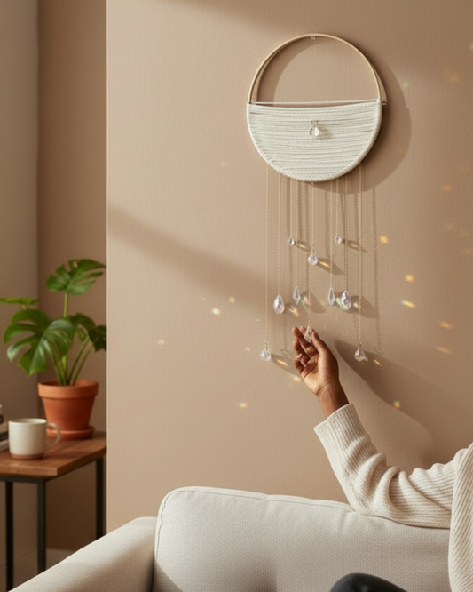 Woven Hoop Suncatcher