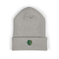 Monstera Leaf Cuffed Beanie